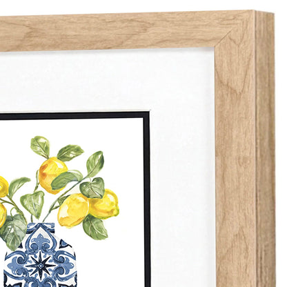 Lemon Life Blue Canvas Art 2PC