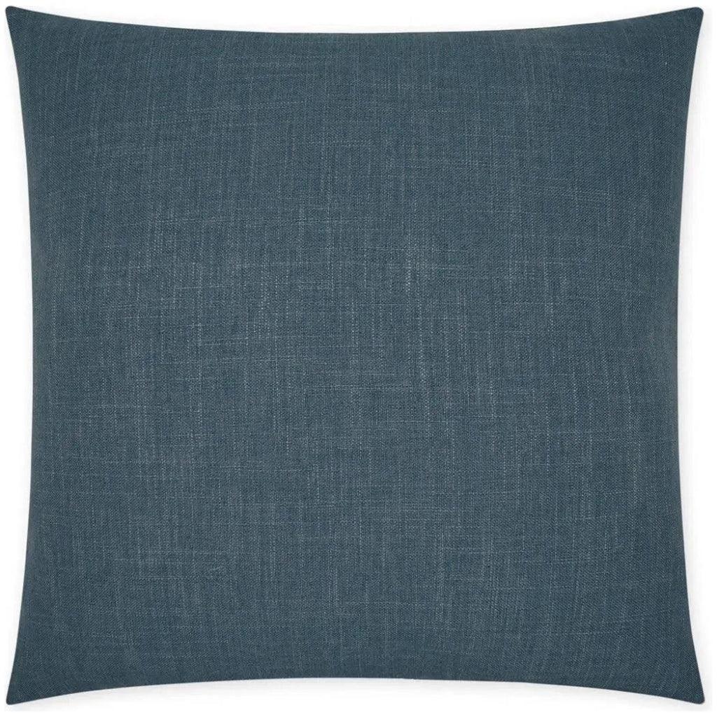 Lena Ocean Solid Blue Slate Large Throw Pillow Insert - LOOMLAN - D.V. Kap - Throw Pillows