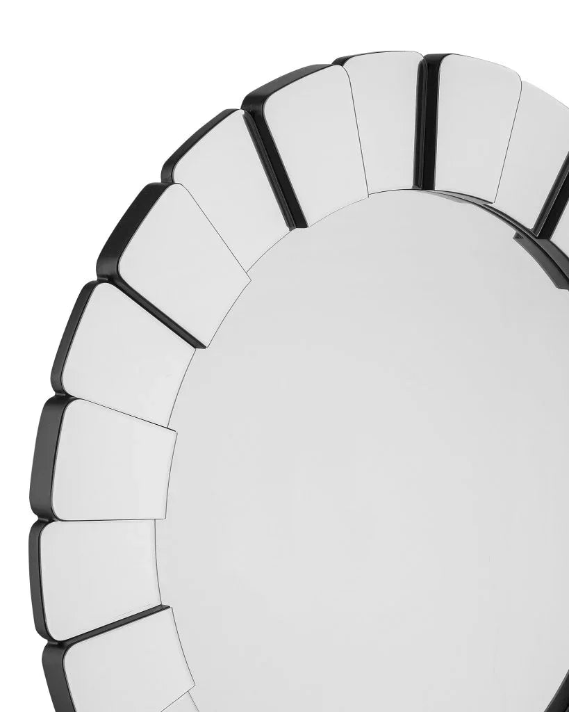 Leona Clear Round Design Wall Mirror - LOOMLAN - Bassett Mirror - Wall Mirrors