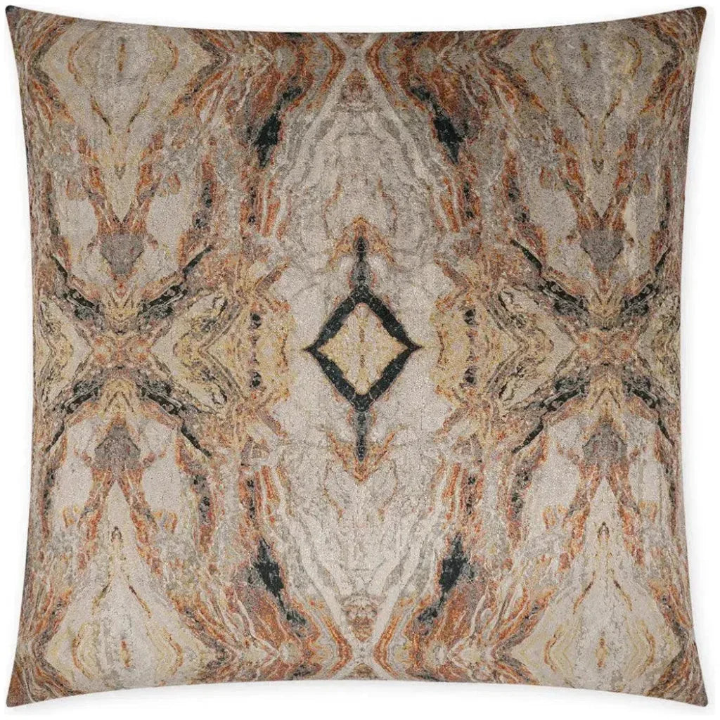 Leonna az Glam Brown Copper Large Throw Pillow Insert - LOOMLAN - D.V. Kap - Throw Pillows