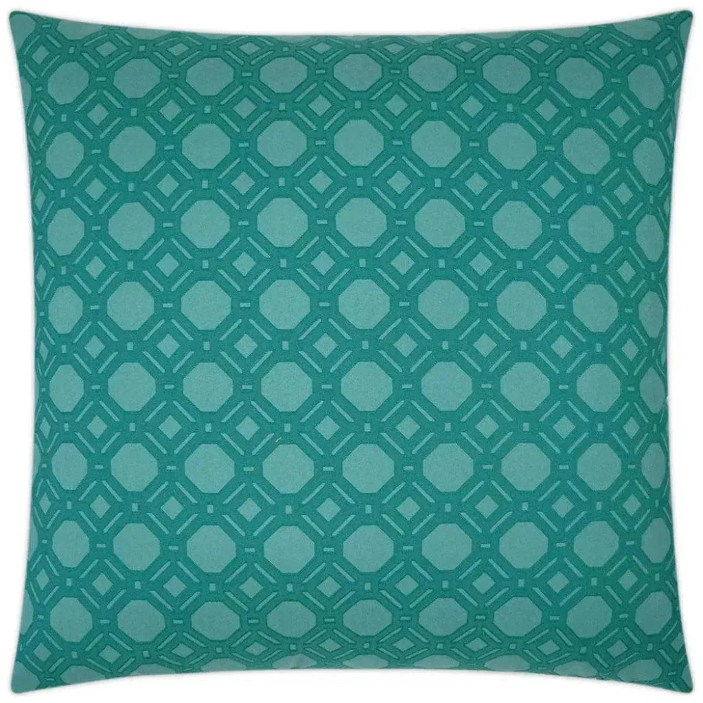 Level Off Peacock Blue Throw Pillow Insert - LOOMLAN - D.V. Kap - Throw Pillows