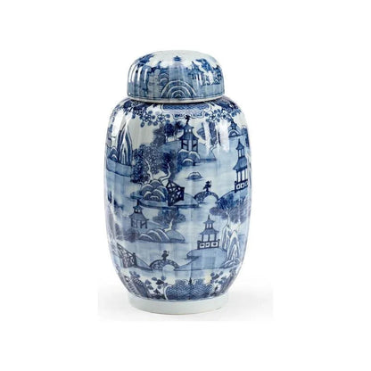 Lidded Spencer Ceramic Vase - LOOMLAN - Chelsea House - Vases & Jars