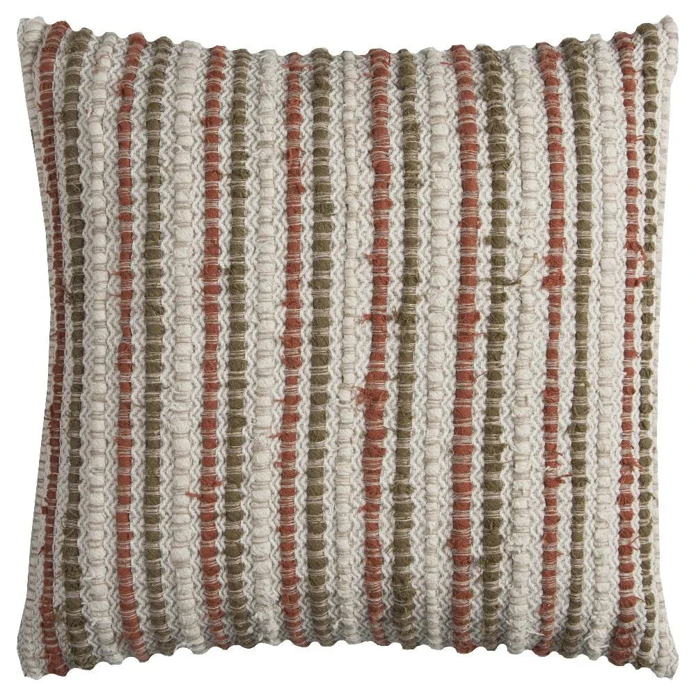 LOOMLAN Lidio Linen & Cotton Stripe Couch Throw Pillow Insert