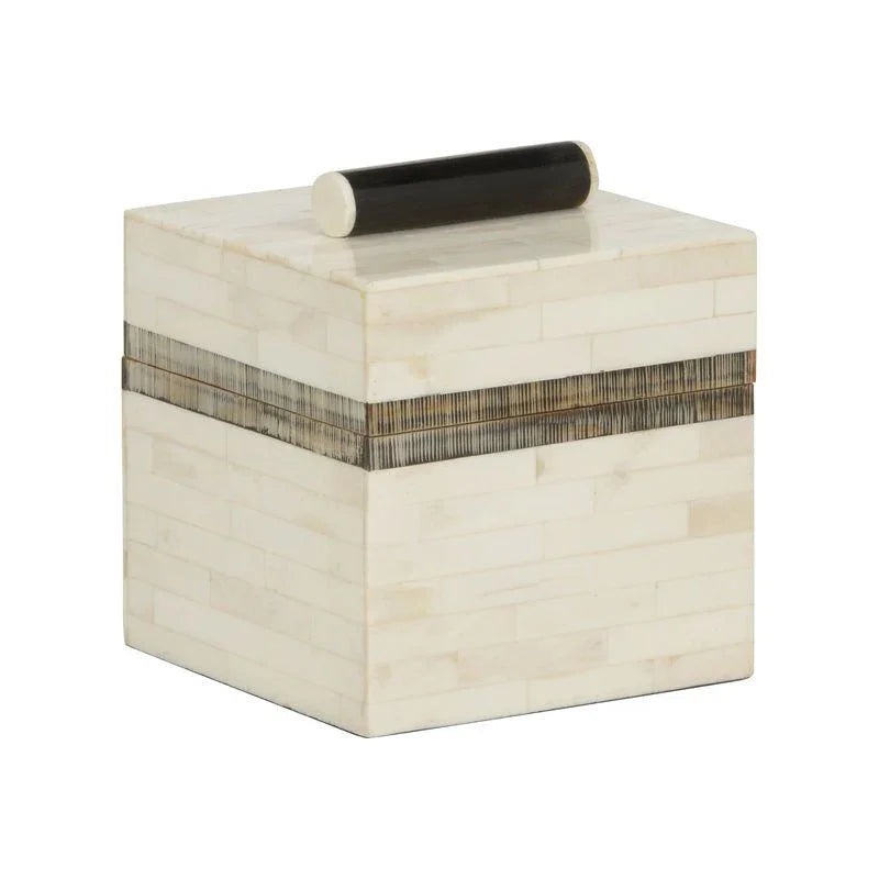 Lila Inlaid Bone Made Jewelry Box - LOOMLAN - Chelsea House - Boxes & Bowls