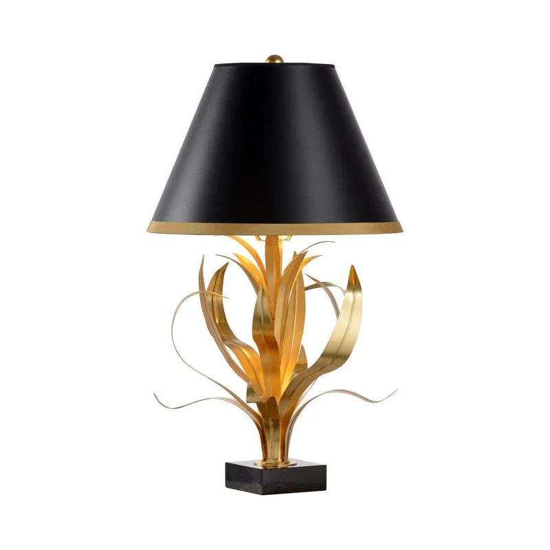 Lilith Gold Leaf Vintage Inspired Table Lamp - LOOMLAN - Wildwood - Table Lamps