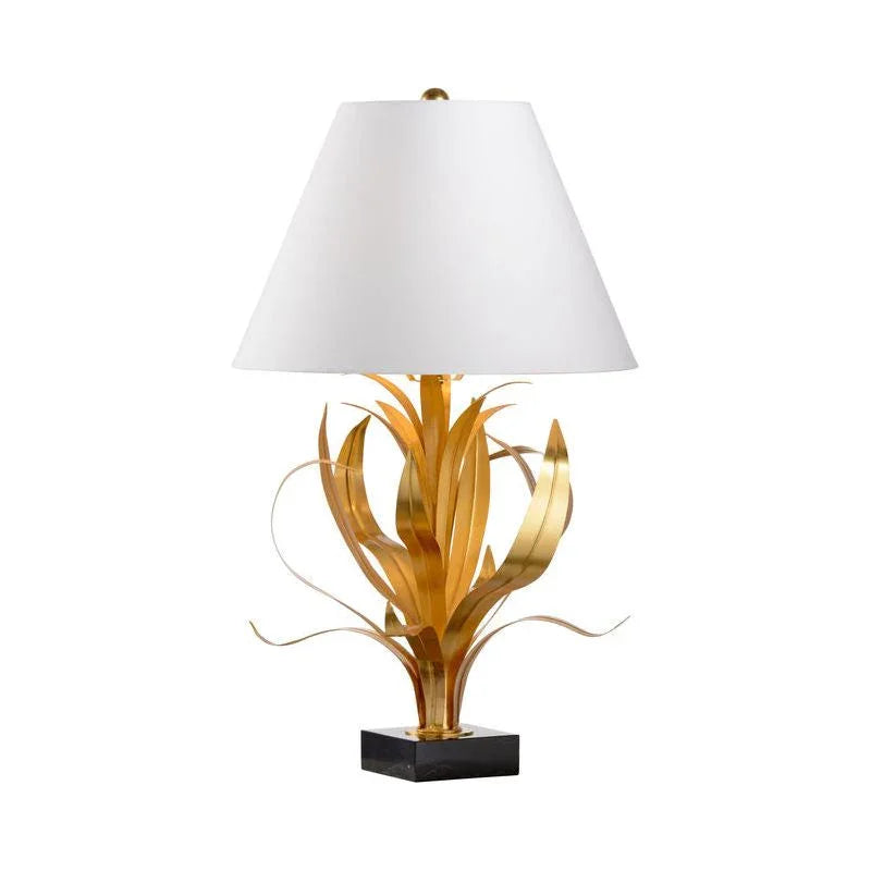 Lilith Gold Leaf Vintage Inspired Table Lamp - LOOMLAN - Wildwood - Table Lamps