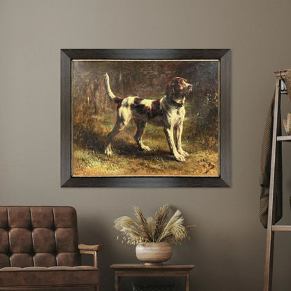 Limier Briquet Hound Brown Framed Wall Art -- view 2