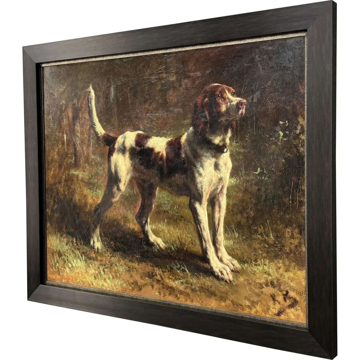 Limier Briquet Hound Brown Framed Wall Art -- view 3