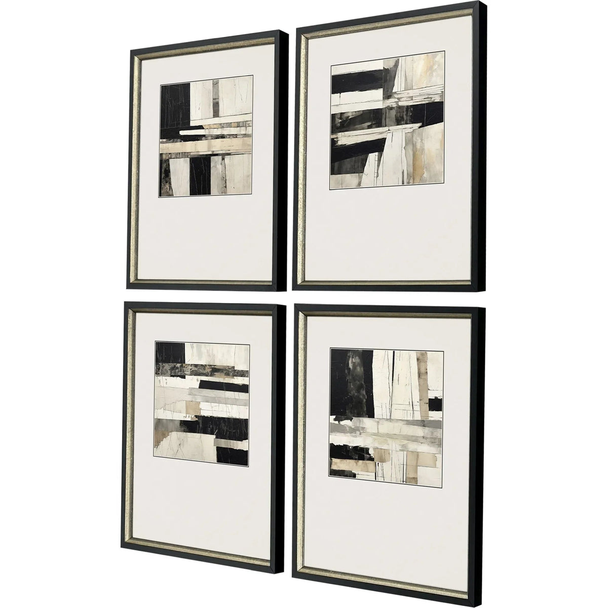 Liminal Wood Black Framed Wall Art 4PC -- view 3