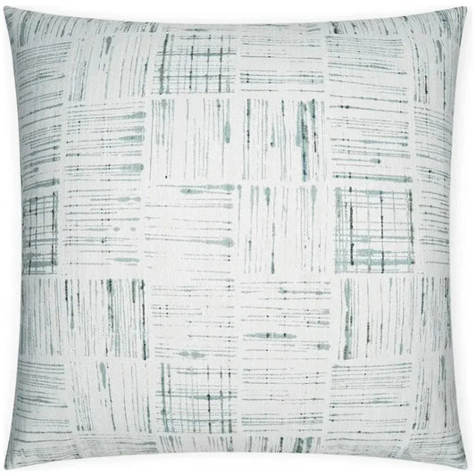Line Up Aqua Abstract Mist Large Throw Pillow Insert - LOOMLAN - D.V. Kap - Throw Pillows