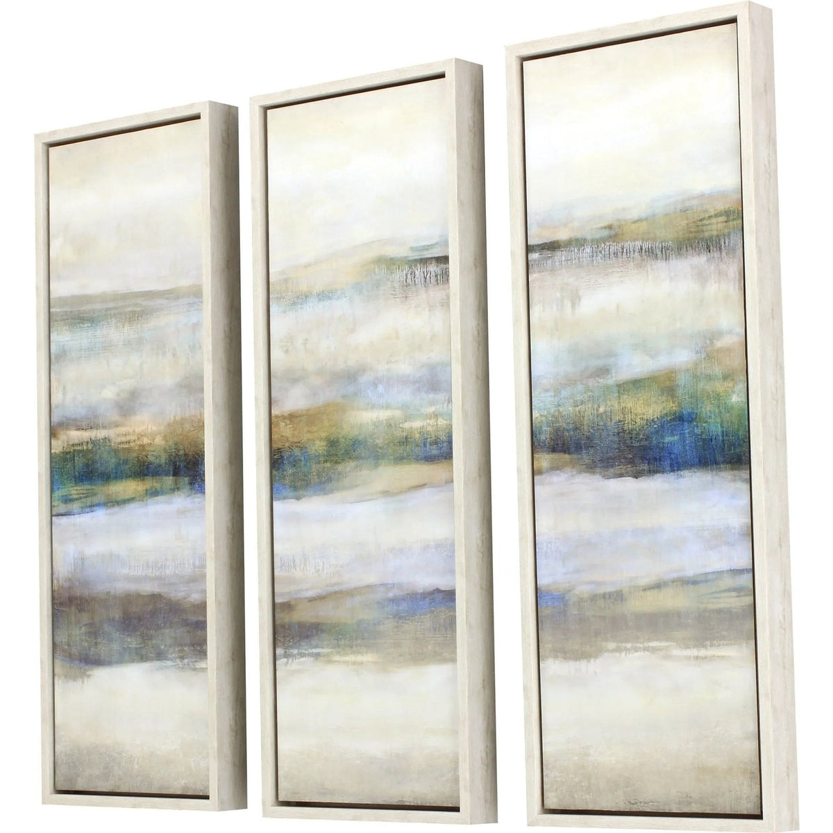 Linear Motion Blue Framed Wall Art 3PC -- view 3