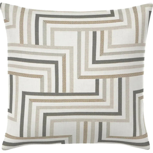 Linework Dove Handmade Outdoor Pillow-Outdoor Pillows-Earnest Collection-20" Square-LOOMLAN