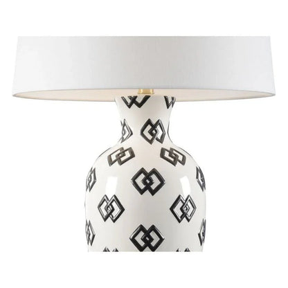 Linked In Geometric Pattern Design Table Lamp - LOOMLAN - Wildwood - Table Lamps