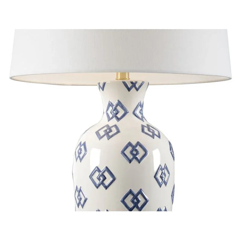 Linked In Geometric Pattern Design Table Lamp - LOOMLAN - Wildwood - Table Lamps