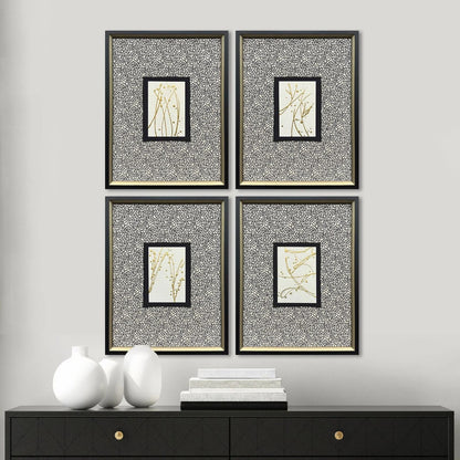 Liquid Gold I Wood Metallic Framed Wall Art 4PC -- view 2