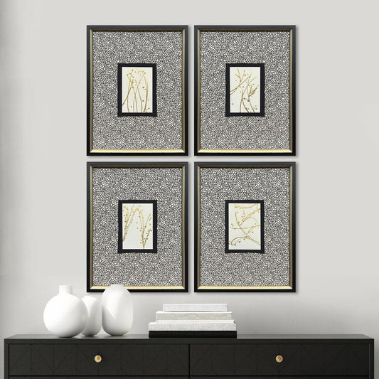 Liquid Gold I Wood Metallic Framed Wall Art 4PC -- view 2