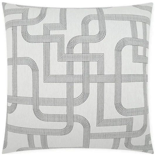 Lithgow White Throw Pillow With Insert - LOOMLAN - D.V. Kap - Throw Pillows