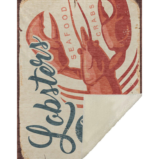 Lobster 50" x 70" Throw Blanket -- view 2