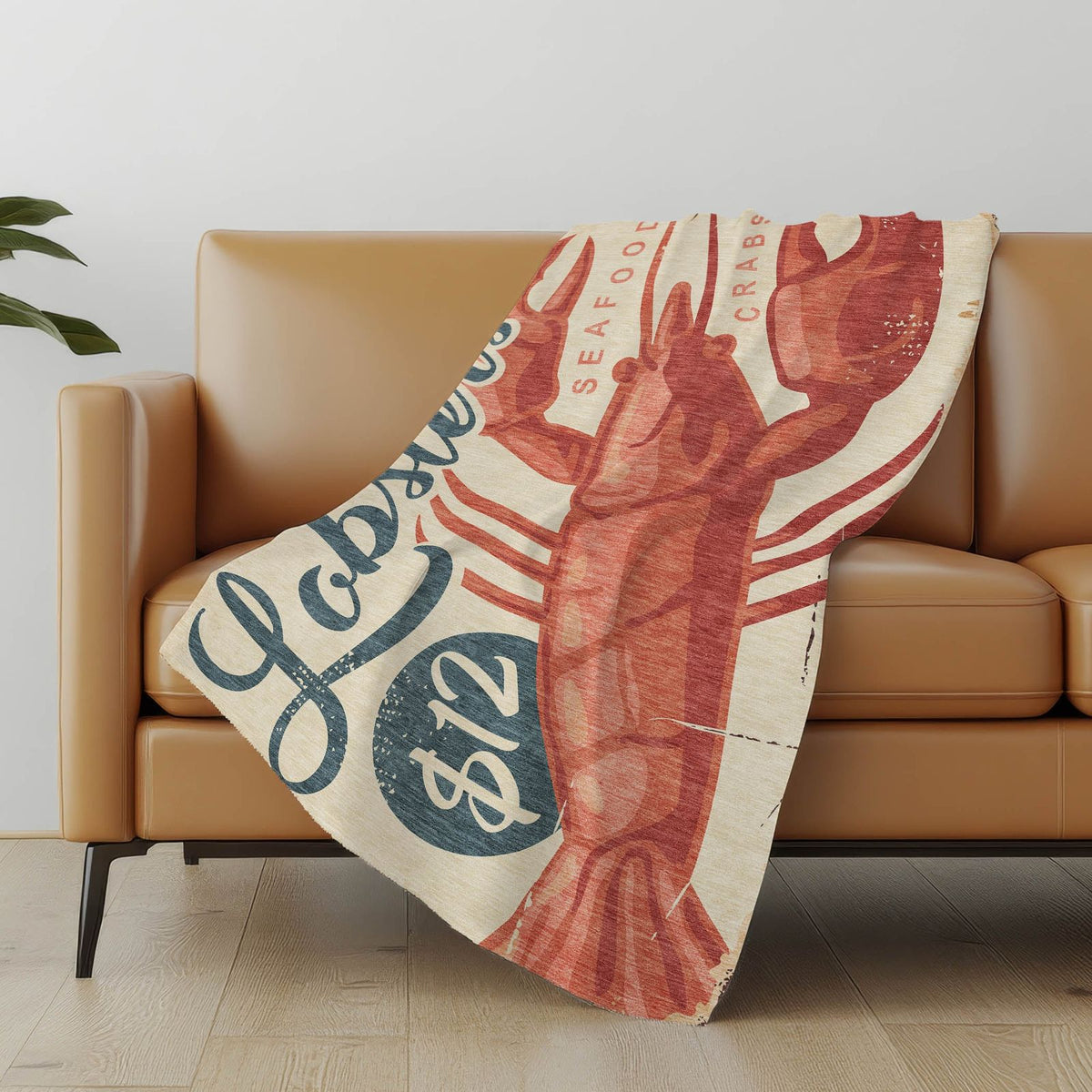 Lobster 50" x 70" Throw Blanket -- view 3