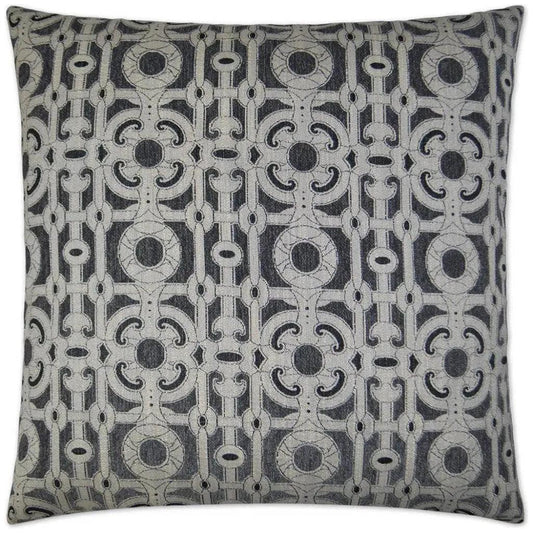 Locket Grey Throw Pillow With Insert - LOOMLAN - D.V. Kap - Throw Pillows