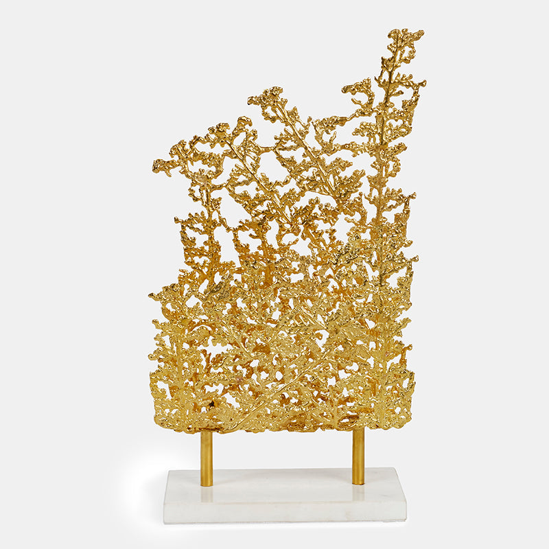 Logan Matte Brass Top Sculpture