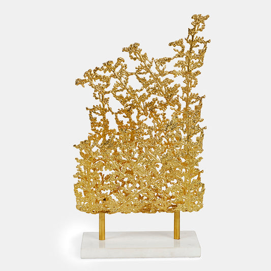 Logan Matte Brass Top Sculpture