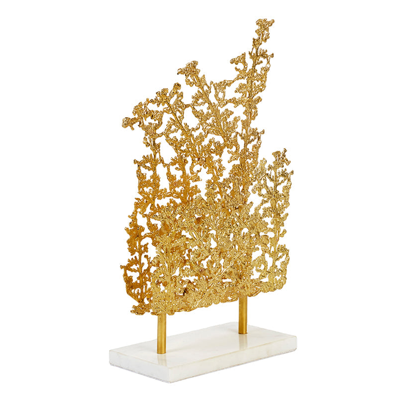 Logan Matte Brass Top Sculpture