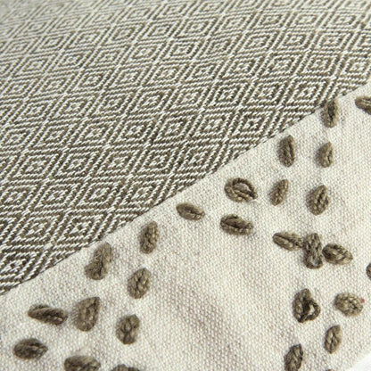 Lois Outdoor Throw Pillow With Tassels-Outdoor Pillows-LOOMLAN-LOOMLAN