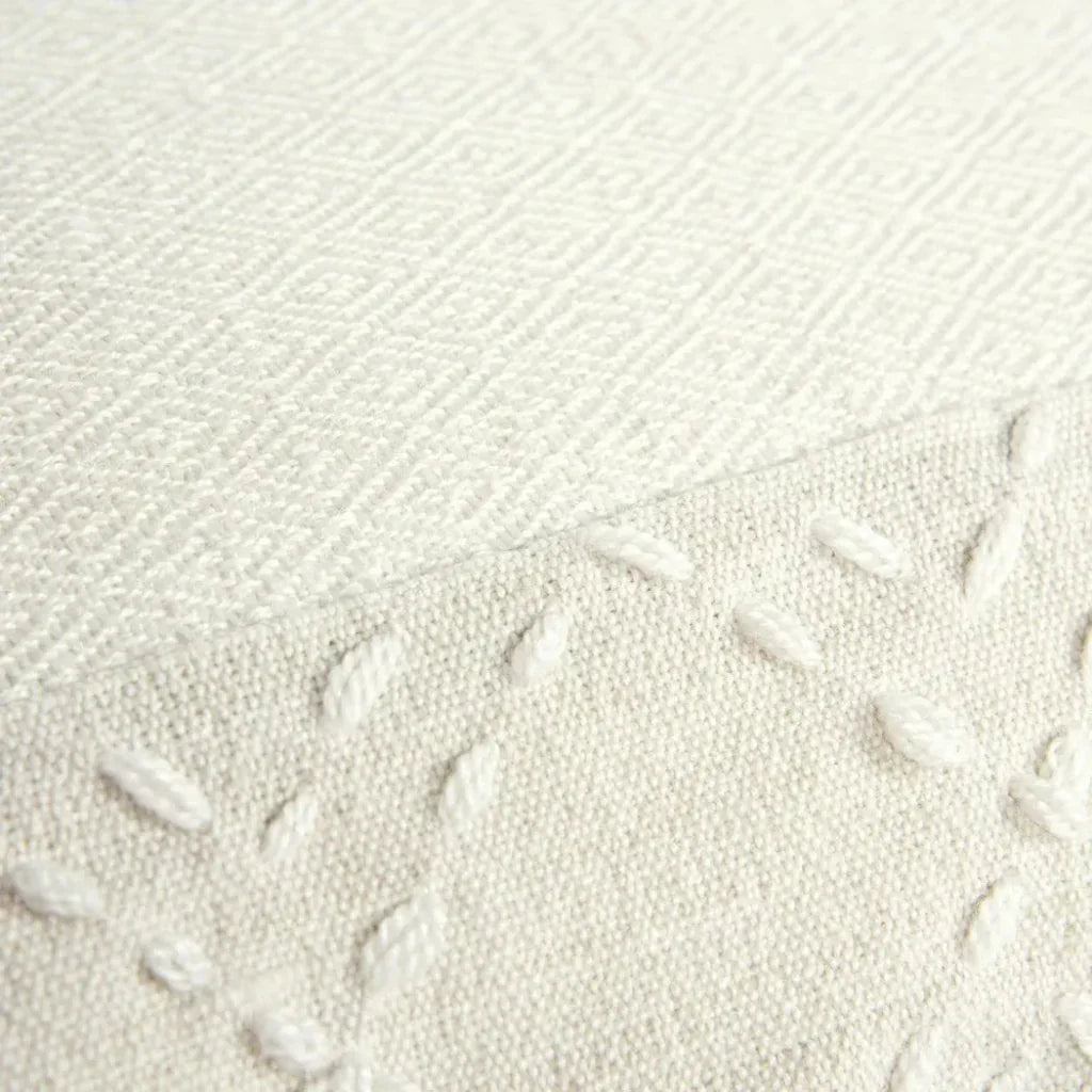 Lois Outdoor Throw Pillow With Tassels-Outdoor Pillows-LOOMLAN-LOOMLAN