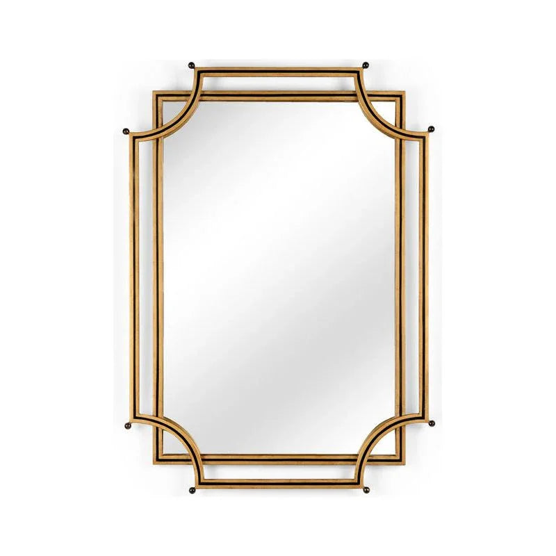 London Church Two Stacked Metal Framed Wall Mirror - LOOMLAN - Chelsea House - Wall Mirrors