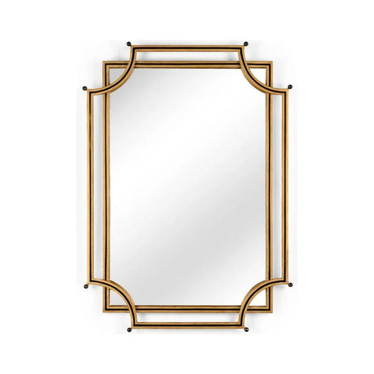 London Church Two Stacked Metal Framed Wall Mirror - LOOMLAN - Chelsea House - Wall Mirrors