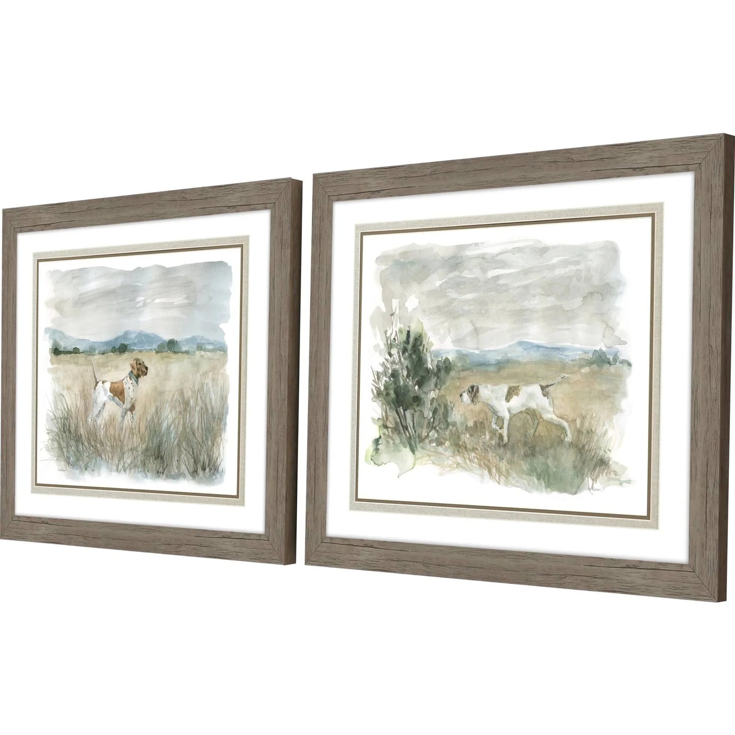 Lookout on Point Brown Canvas Art 2PC