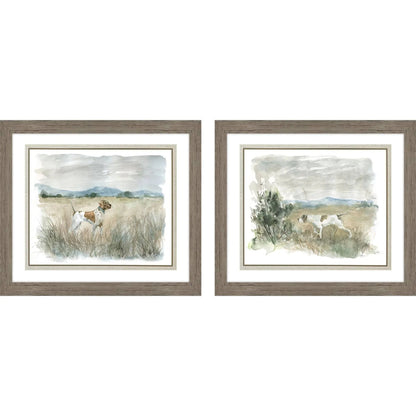 Lookout on Point Brown Canvas Art 2PC