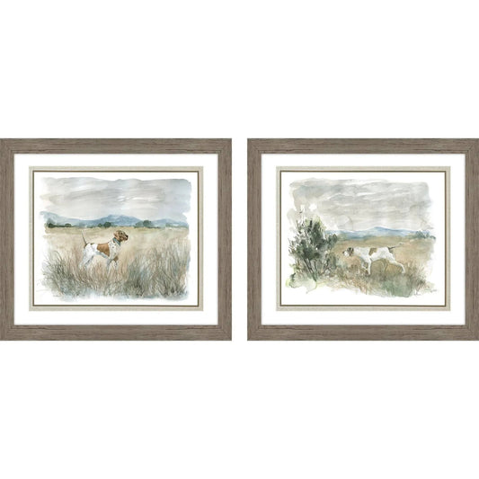 Lookout on Point Brown Canvas Art 2PC