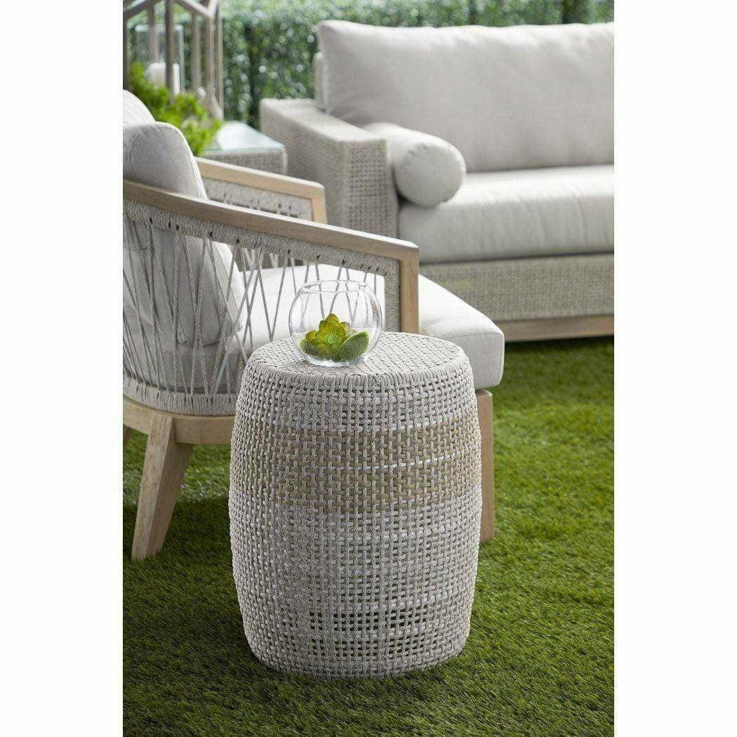 Essentials For Living Loom Accent Table Taupe Rope