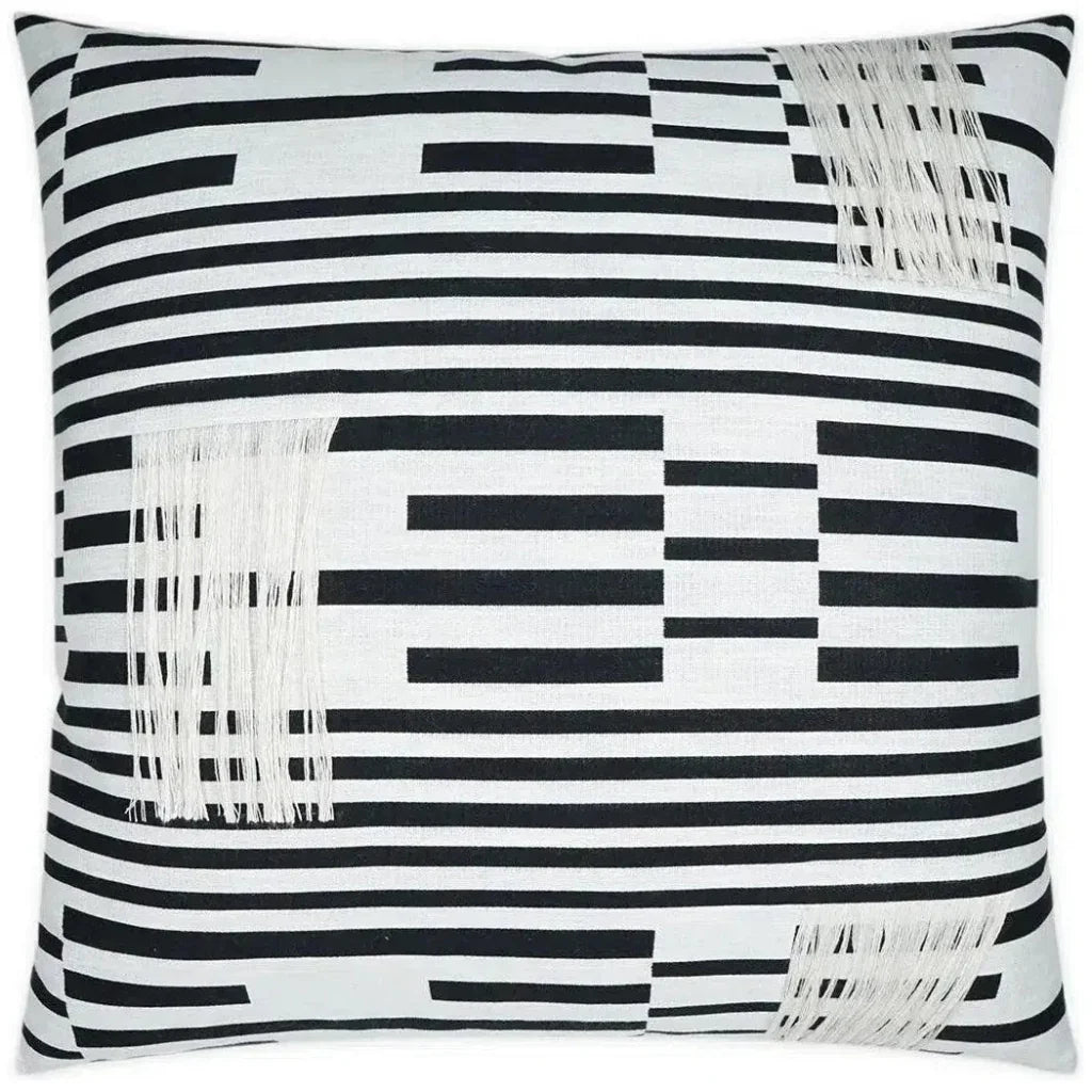 Loose Ends Textured Black Large Throw Pillow Insert - LOOMLAN - D.V. Kap - Throw Pillows