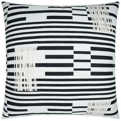 Loose Ends Textured Black Large Throw Pillow Insert - LOOMLAN - D.V. Kap - Throw Pillows