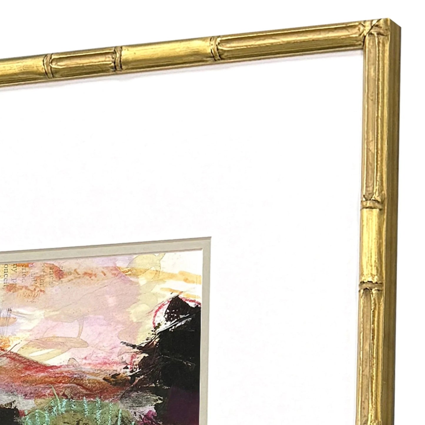 Lost Wood Frame Green Canvas Art 4PC