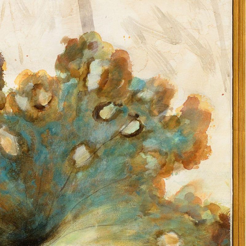 Lotus Blossom Oil Painting Artwork (Set of 3)-Framed Wall Art-Wildwood-LOOMLAN