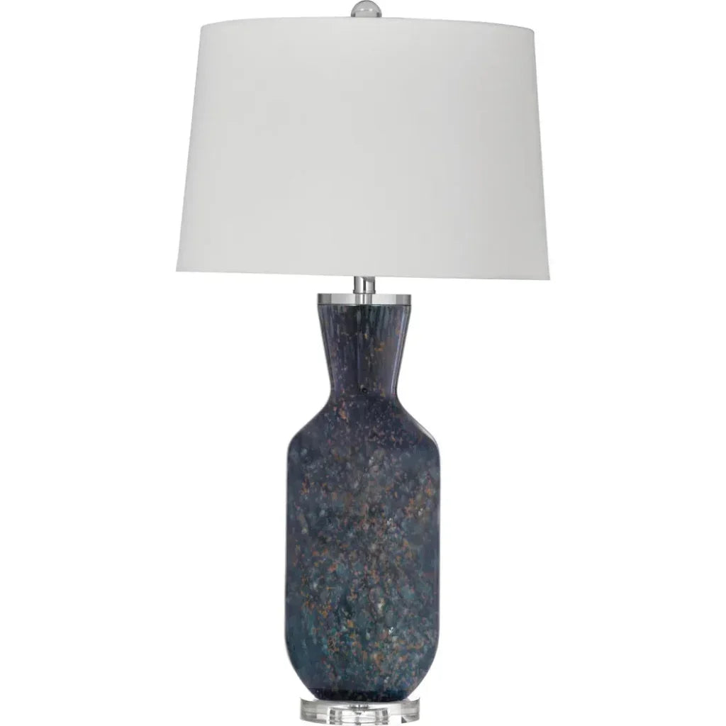 Loundes Blue Art Glass Table Lamp - LOOMLAN - Bassett Mirror - Table Lamps