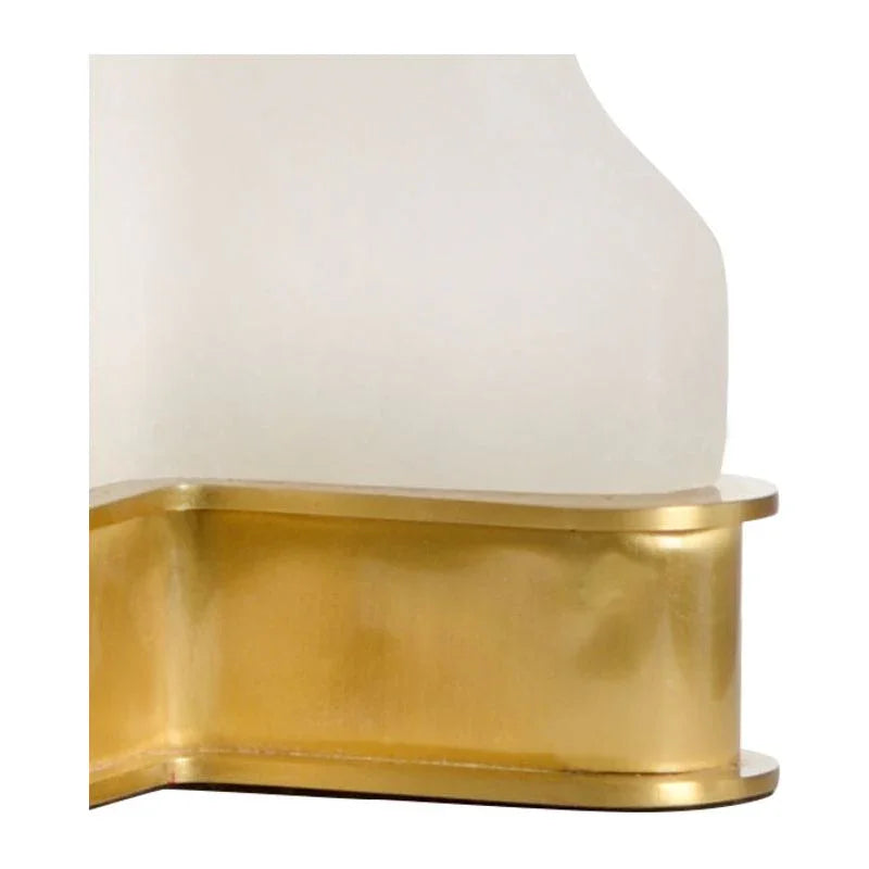 Lucas Alabaster And Brass Mount Table Lamp - LOOMLAN - Wildwood - Table Lamps