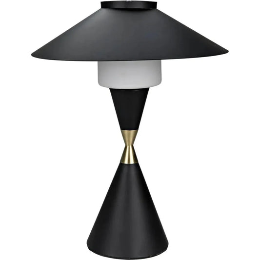 Lucia Black Steel Table Lamp - LOOMLAN - Noir - Table Lamps