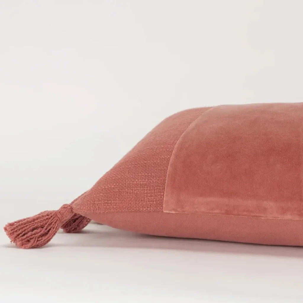 Lulu Pieced Geometric Lumbar Pillow Insert - LOOMLAN - LOOMLAN - Throw Pillows