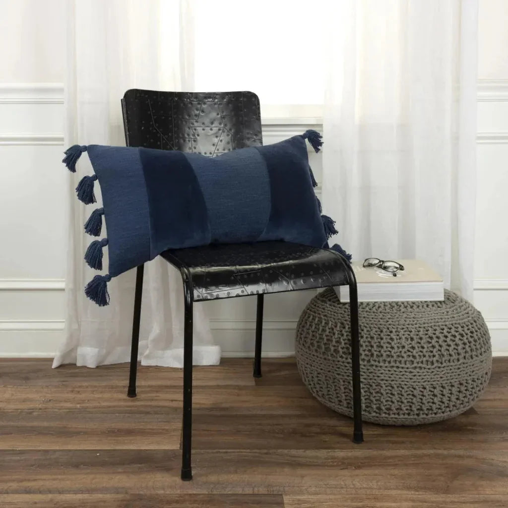 Lulu Pieced Geometric Lumbar Pillow Insert - LOOMLAN - LOOMLAN - Throw Pillows