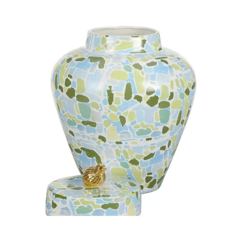 Lumberton Classic Designed Jar With Lid - LOOMLAN - Chelsea House - Vases & Jars