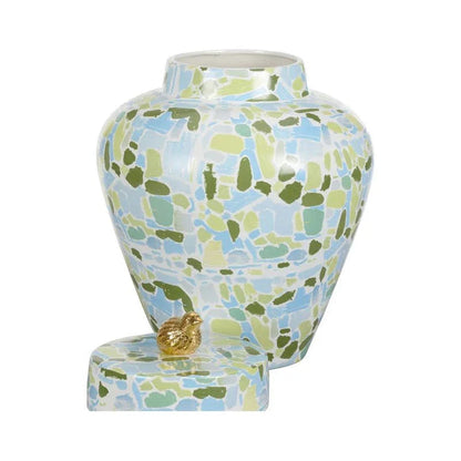 Lumberton Classic Designed Jar With Lid - LOOMLAN - Chelsea House - Vases & Jars