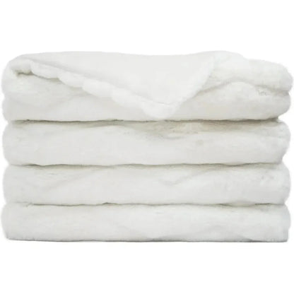 Lush Chevron Throw - Snow - LOOMLAN - D.V. Kap - Throw Blankets