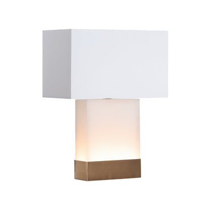 Luster White Alabaster Table Lamp