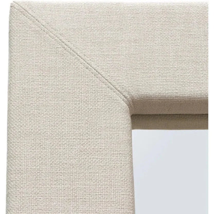 Luxe Free-Standing Mirror in Sand Linen-Floor Mirrors-Diamond Sofa-LOOMLAN