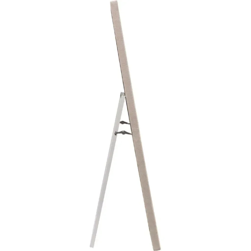 Luxe Free-Standing Mirror in Sand Linen-Floor Mirrors-Diamond Sofa-LOOMLAN